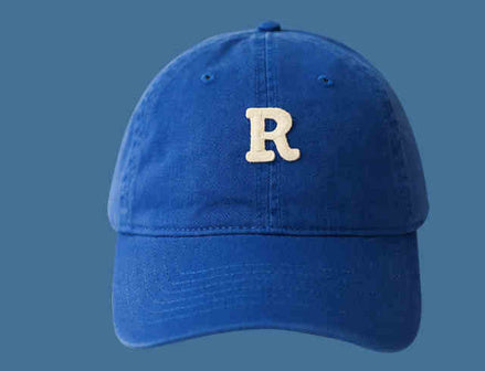 Klein Blue White Knitted Hat Sapphire Blue Woolen Cap