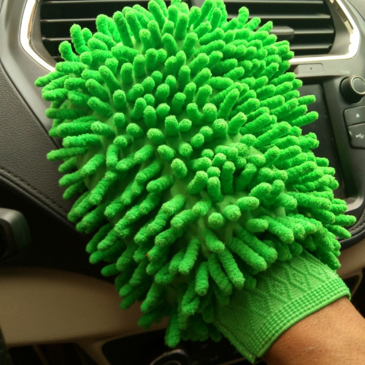 Chenille Coral Car Foaming Gloves Household Cleaning
