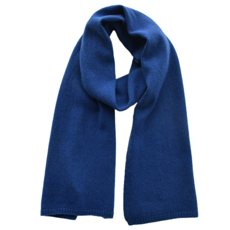 Women's Fashion Versatile Knitted Wool Solid Color Scarf
