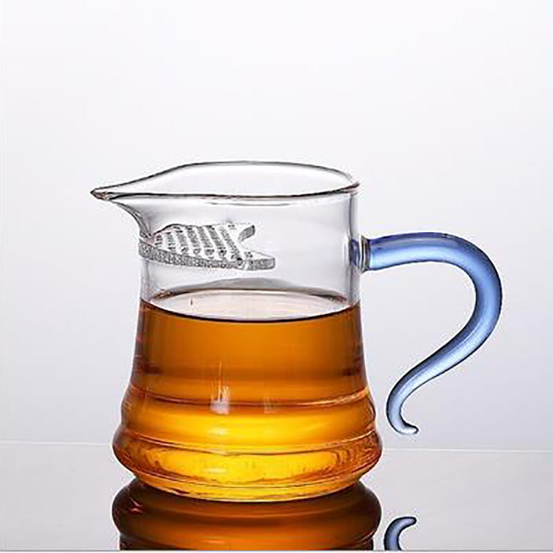 Transparent Glass Crescent Filter Justice Cup