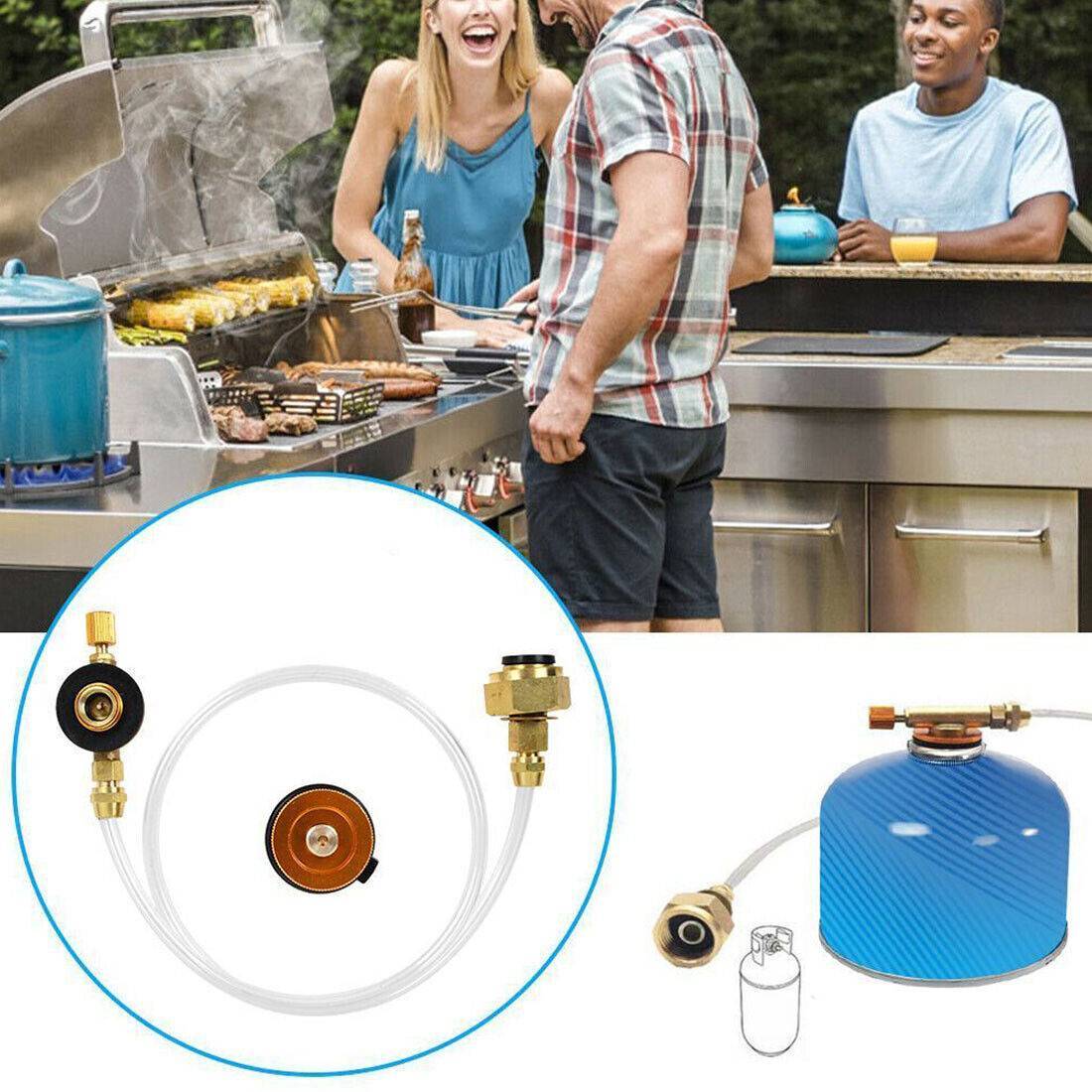 Gas Tank Adapter Hose Set Connection Gas Cartridge For Camping Stove Adapter