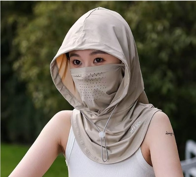 Mask Face Ice Silk UV Protection Sun Protection Hat