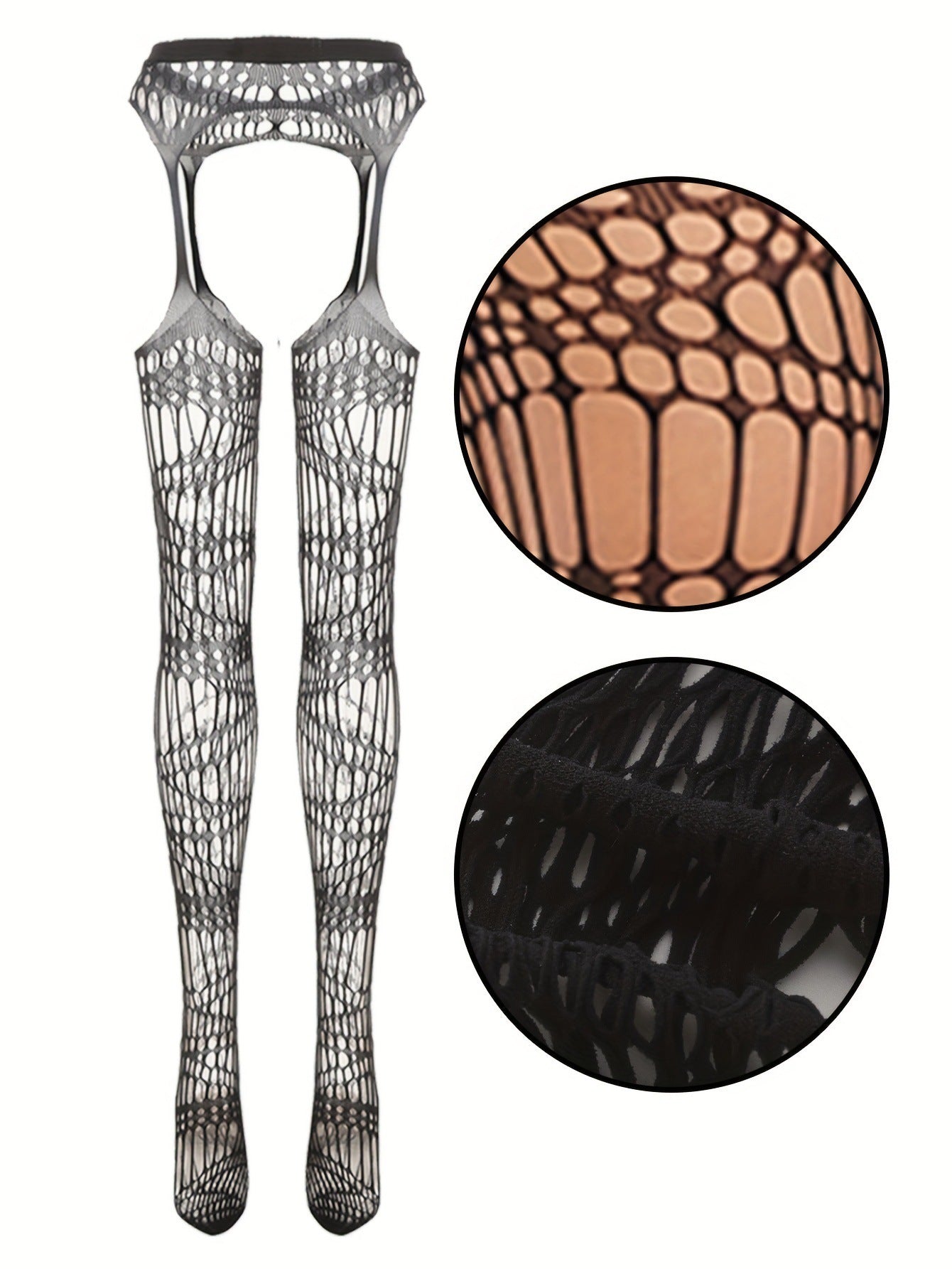 Women's European And American Hollow Bottoming Pantyhose