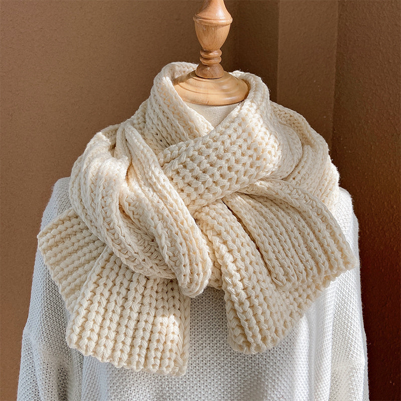 Women's Autumn And Winter Thick Knitted Scarf