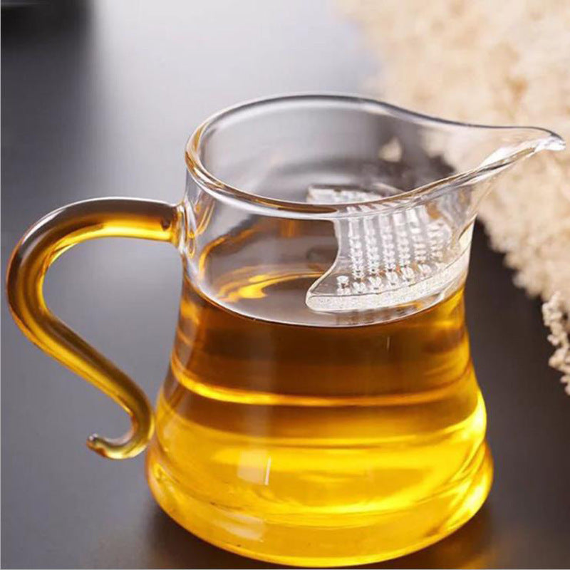 Transparent Glass Crescent Filter Justice Cup