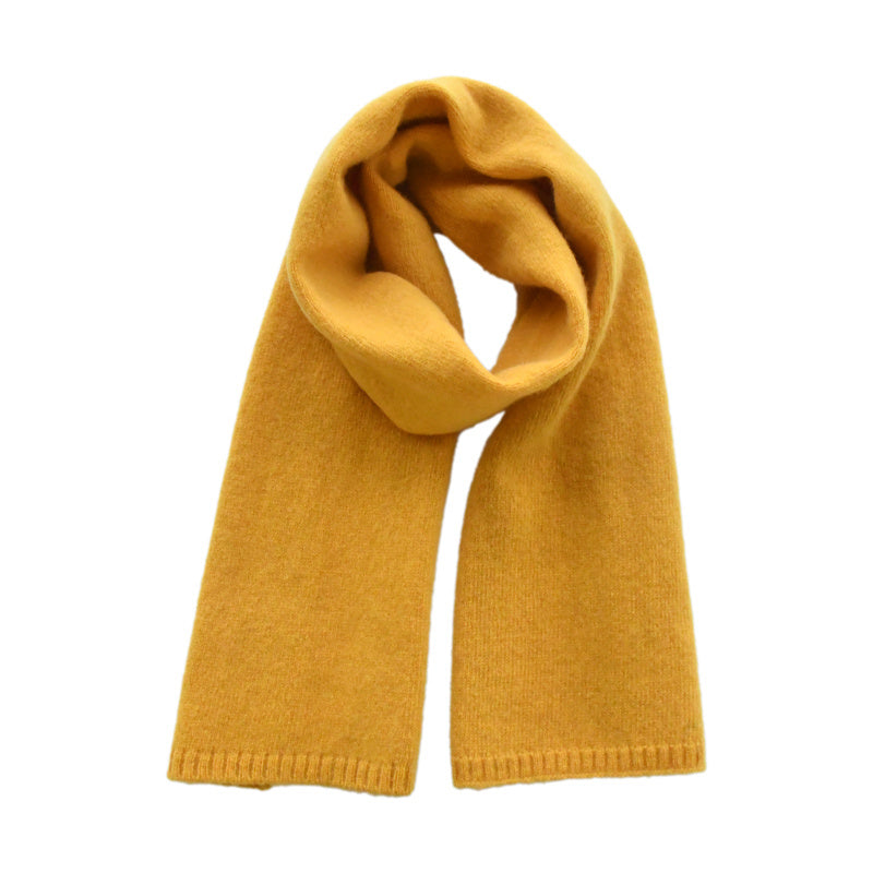 Women's Fashion Versatile Knitted Wool Solid Color Scarf