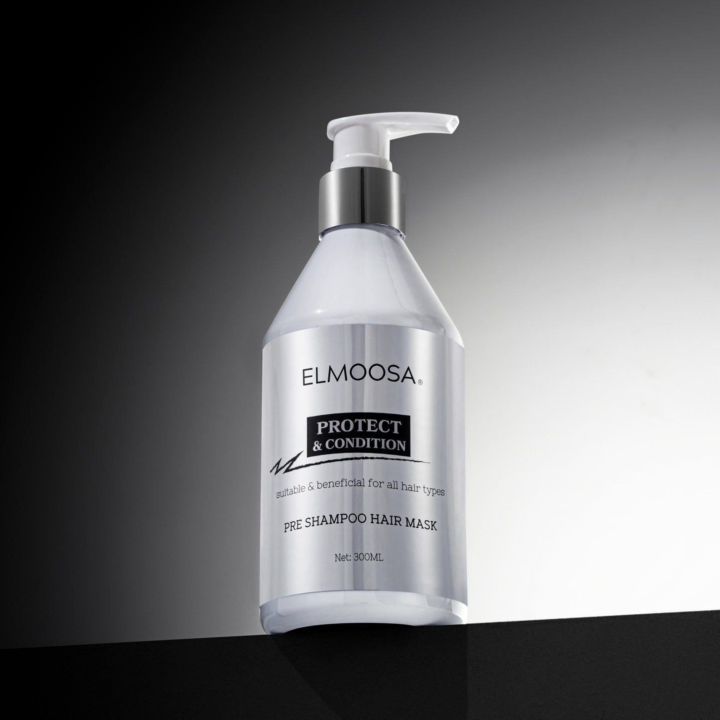 ELMOOSA Pre Shampoo Hair Mask,100ml&300ml Keratin & Macadamia Ternifolia Seed Oil,Heat Protect Intensively Moisturizes Hair, Restoring Silkiness And Shine