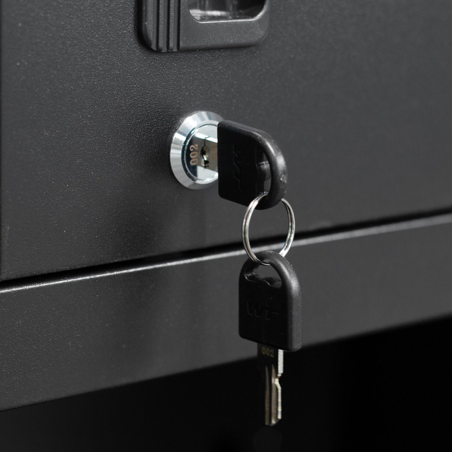 Metal Wall-Mounted Tool Storage Cabinet With Locking Door And 1 Shelf 1 Opened Drawer For Garage Warehouse,Office,Assembly Required