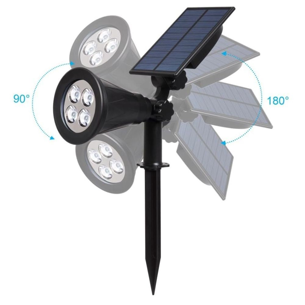 Solar Spot Lights LED Outdoor Garden Pathway Lawn Stake Lamp Landscape Decor UK