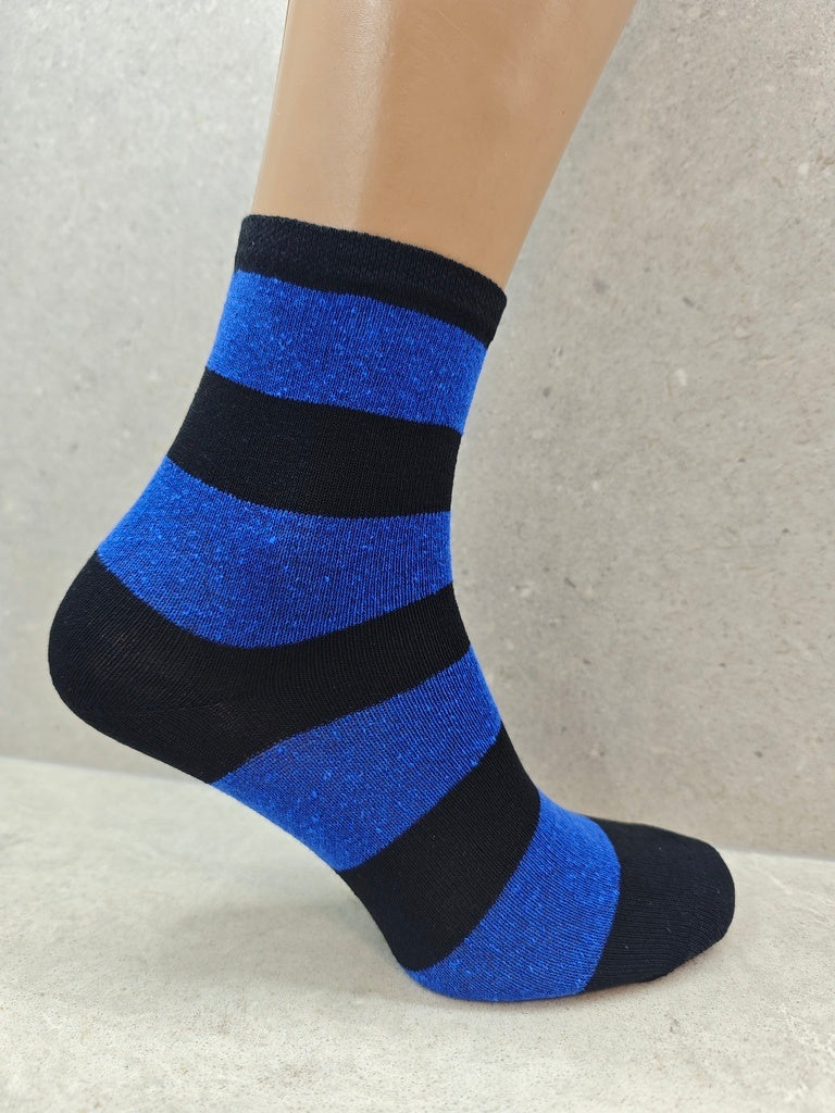 Womens Colourful Striped Socks Pack Of 6 12 24 Pairs