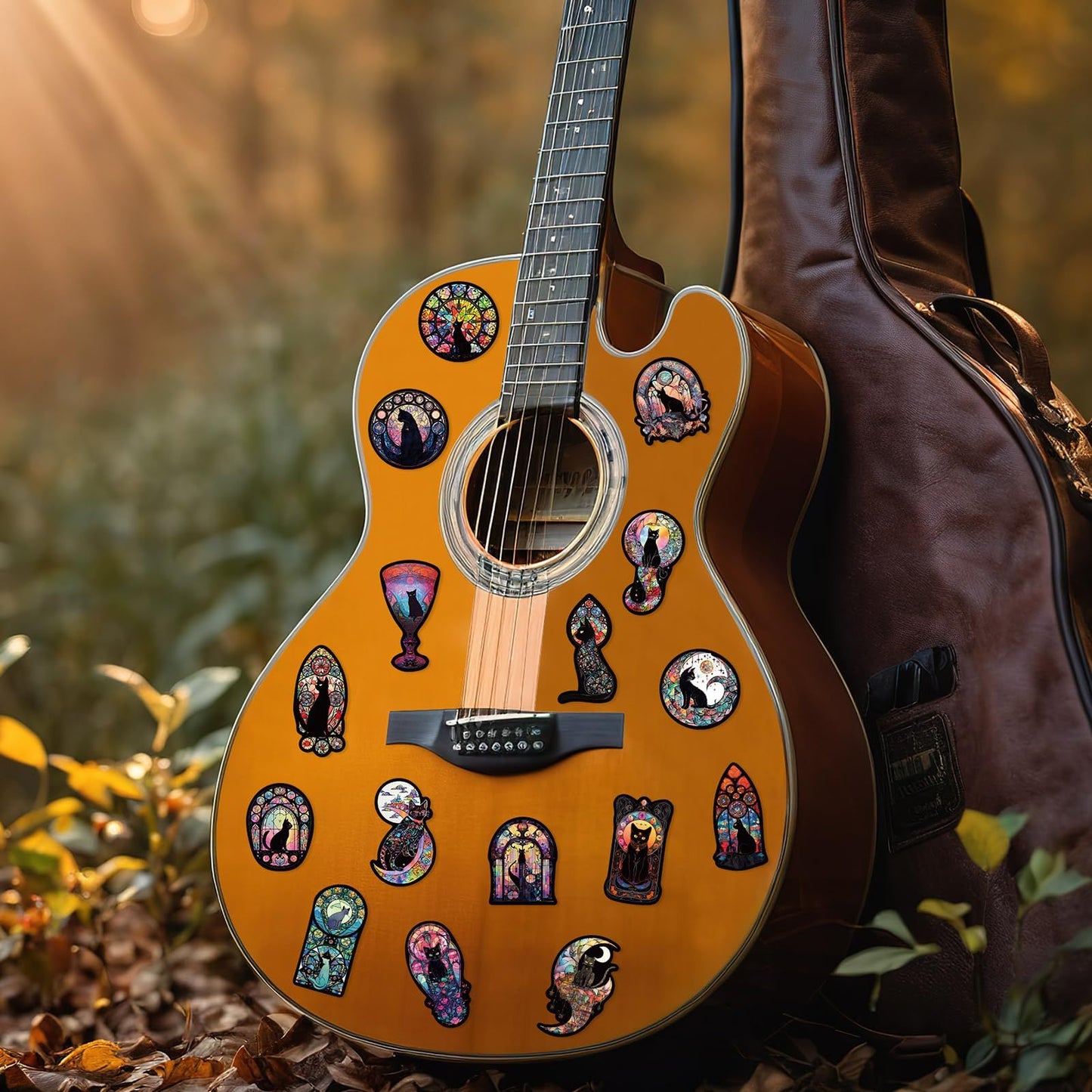 Gothic Black Cat Stickers, Graffiti Decals, Gothic Accessories, Scrapbook Stickers For Laptop, Skateboard, Water Bottle, Luggage, Phone, For Teens And Adults,Amazon Is Banned