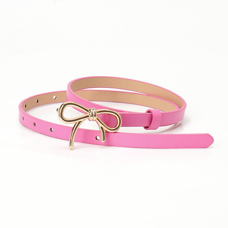 Fashion All-match Bow Decorative Band Belt