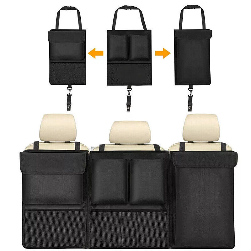 Large Car Boot Organiser Tidy Back Seat Storage Bag Hanging Pocket Accessories
