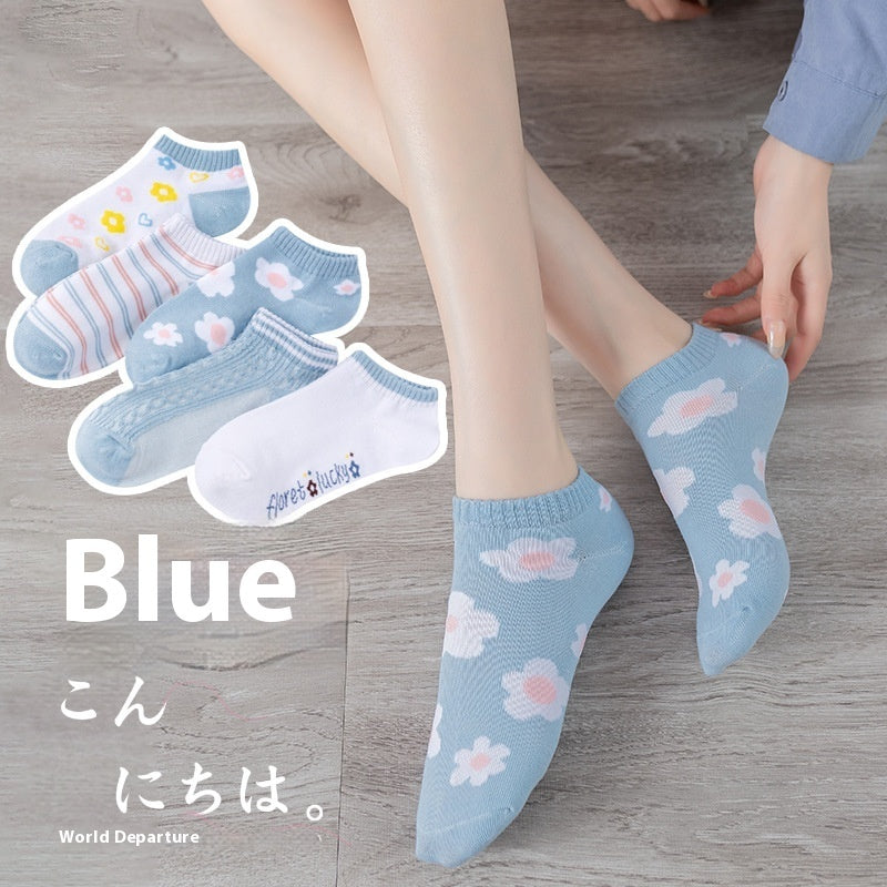 Women's Autumn And Winter Style Low-top Spring And Autumn Socks