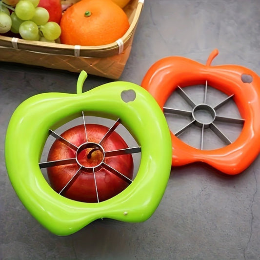 A Stainless Steel Apple Slicer - Manual Pitter And Slicer With An Easy-to-hold Handle - Metal Fruit And Vegetable Slicer, Suitable For Apples And Eggs - An Essential Kitchen Tool For Home Chefs And Pr