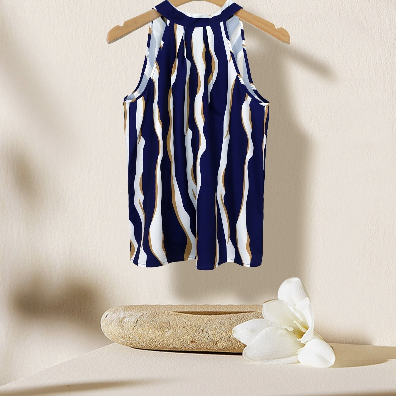 Ladies' Fashionable And Sexy Off Shoulder Hanging Neck Suspender Top