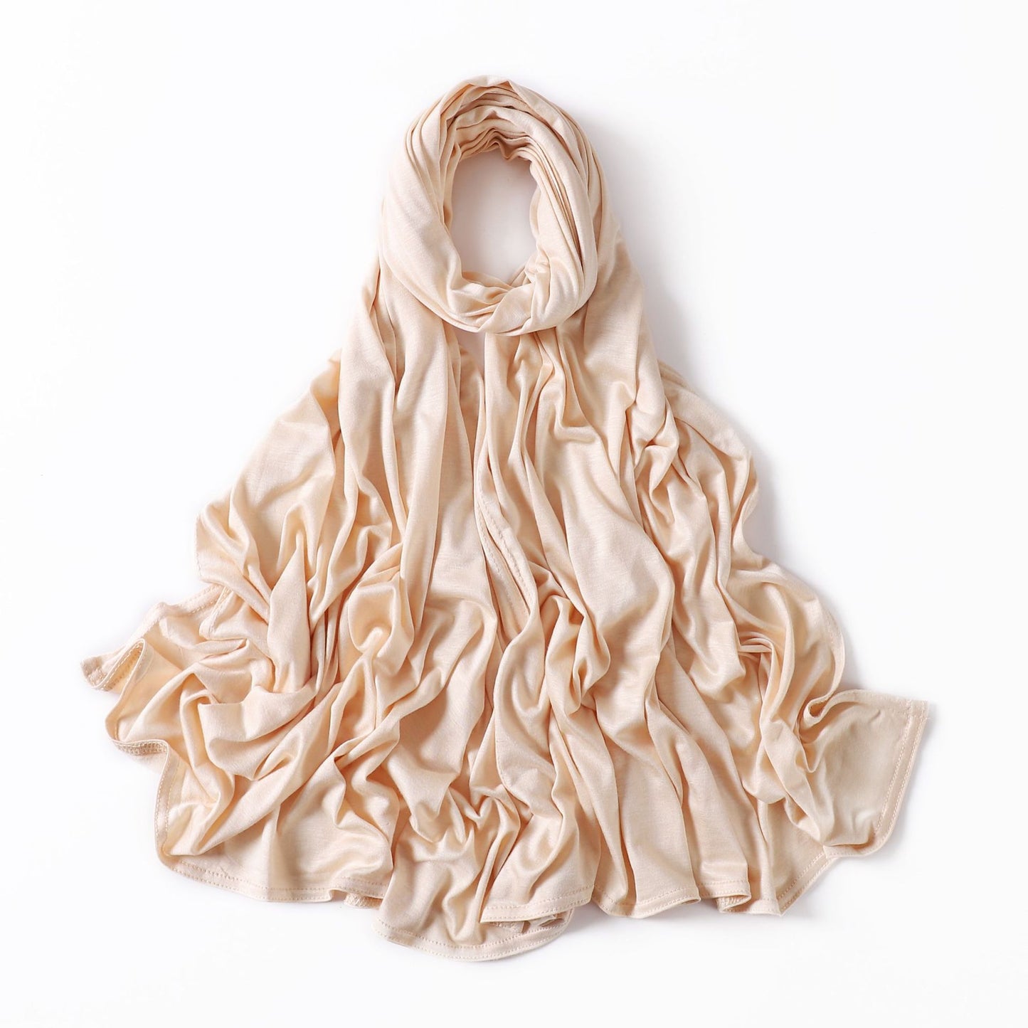 35 Colors Malaysia Pure Color Modal Curling Mercerized Cotton Scarf