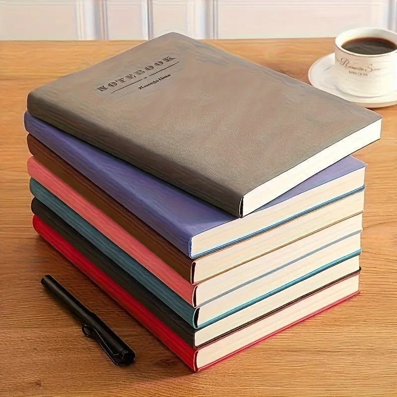 Diary - Hardcover Faux Leather Daily Newspaper, A Hardcover Faux Leather Diary Used To Record Daily Life.