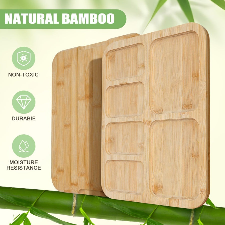 Charcuterie Board With Clear Lid, Travel Portable Cheese Board Charcuterie Boxes Cutting Boards For Kitchen, House Warming Gifts New Home, Gifts For Women