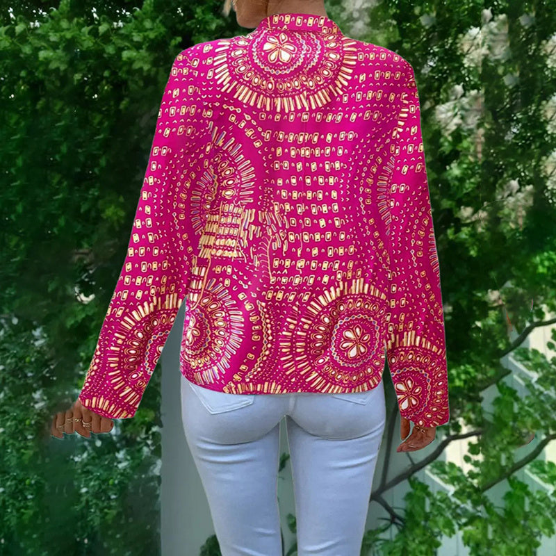 Women's 2025 Fashion V-Neck Tops Long Sleeve Business Casual Blouses Summer Tees Shirts