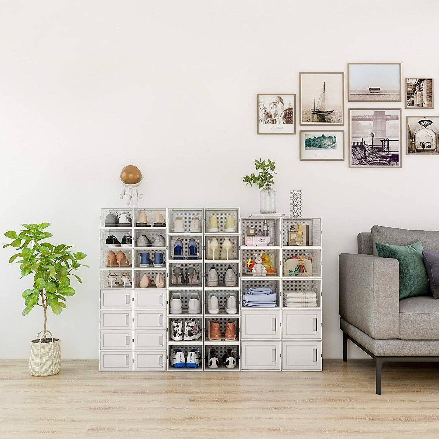 15 Folding Shoe Box Storage Containers Shoe Storage Organizing Drawers