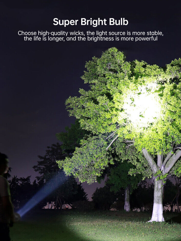 1-2Pcs Super Bright High Power LED Tactical Torch Rechargeable Flashlight New UK