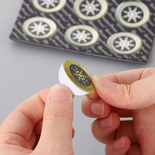 Quantum Anti Radiation Shield 5G EMF Protection - Phones Laptops - 12 Stickers