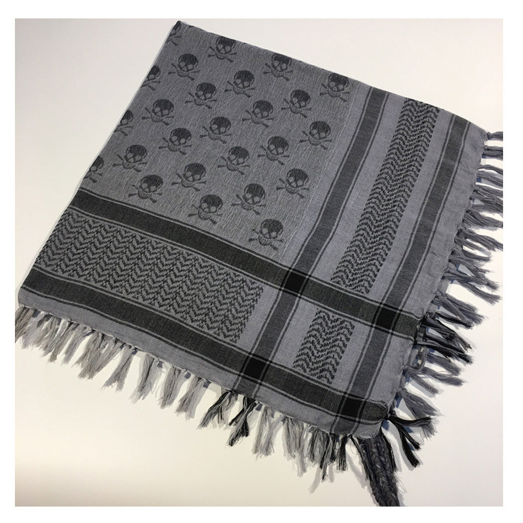 Square Tactical Ghost Head Scarf Outdoor Houndstooth