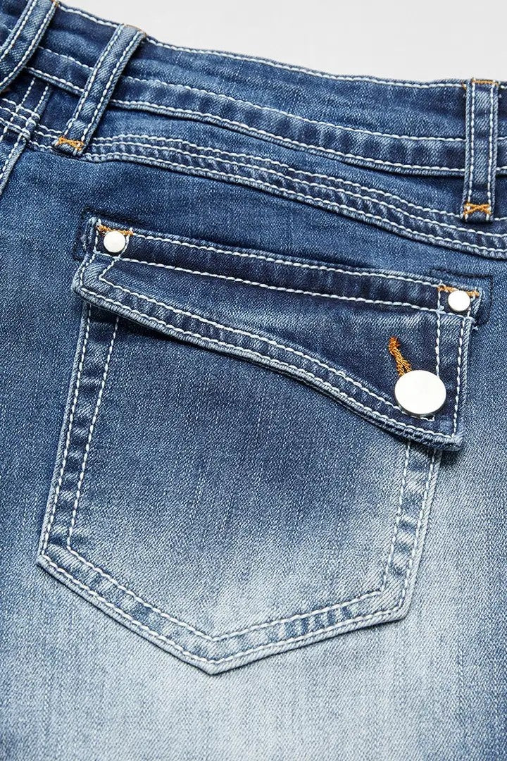 Women's High-Waist Jeans, Loose Fit Full-Length Jeans With A Streetwear-Style Frayed Hem, Draped Denim For All Seasons Forbidden Platform - Temu