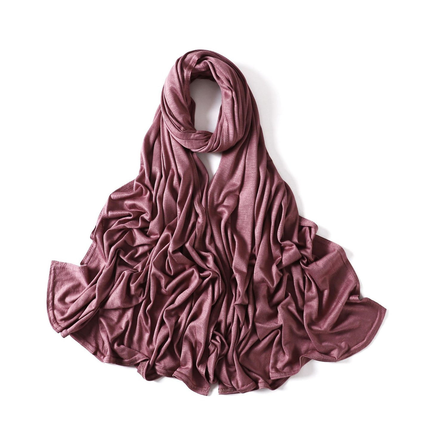 35 Colors Malaysia Pure Color Modal Curling Mercerized Cotton Scarf