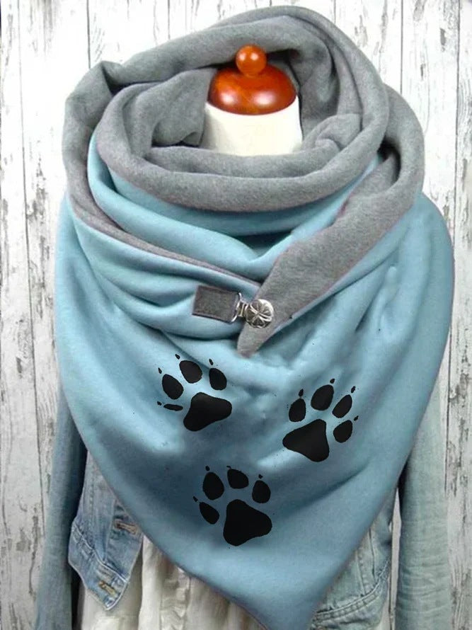 Women's Cotton Malaysia Warm Button Scarf