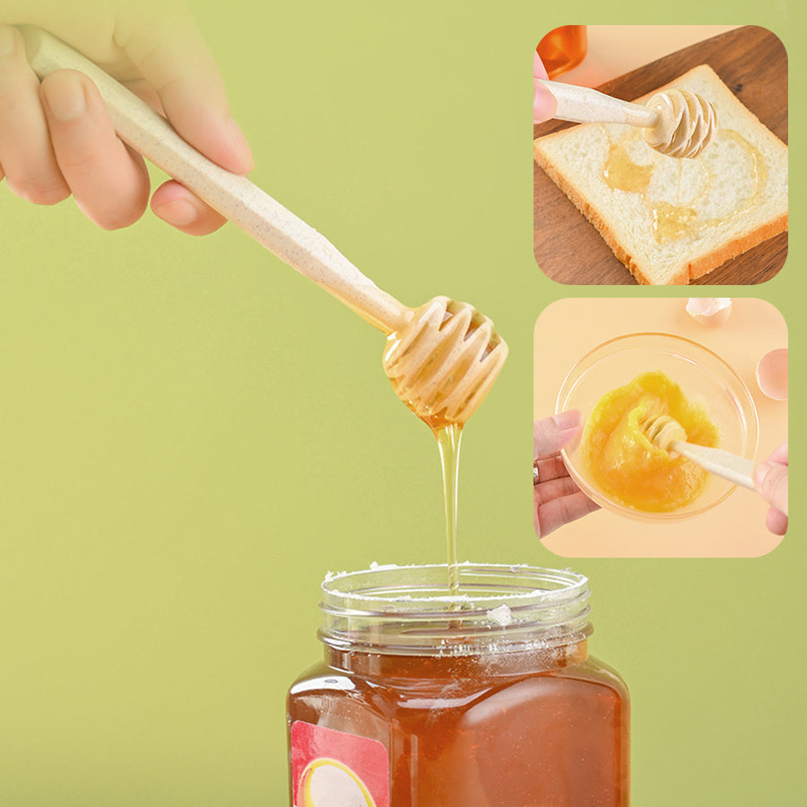 7pcs Kitchen Small Tool Multifunctional Cooking Set, Made Of Wheat Straw Material, With Storage Seat, Melon Planer, Baking Tools-Selling On Amazon Is Prohibited