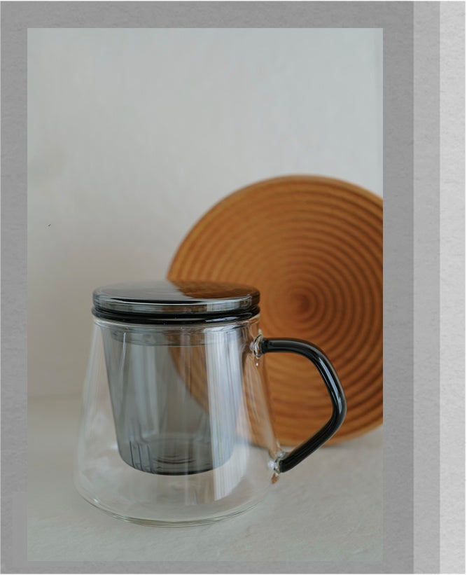 High Temperature Resistant Office Filter Tea Separation Glass