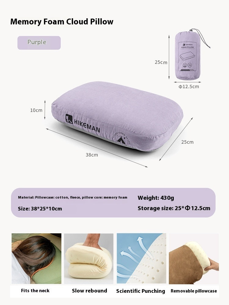 Outdoor Memory Foam Neck Protection Slow Rebound Memory Pillow