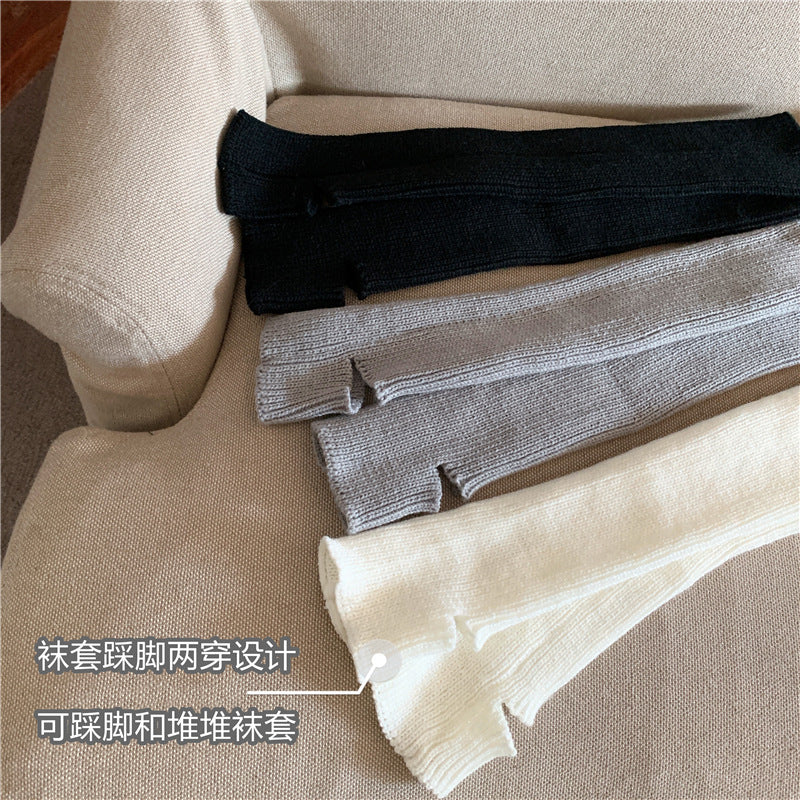 Women's Mid-calf Japanese Thickened Knitting Foot Sock