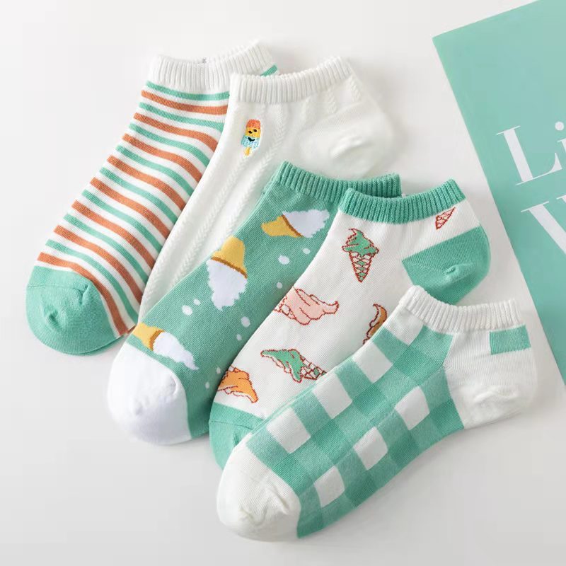 Women's Autumn And Winter Style Low-top Spring And Autumn Socks