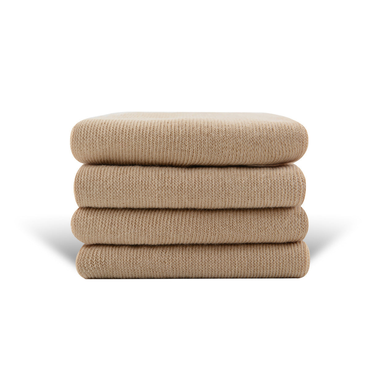 Solid Color High-elastic Mid-calf Boneless Macaron Colored Cotton Socks