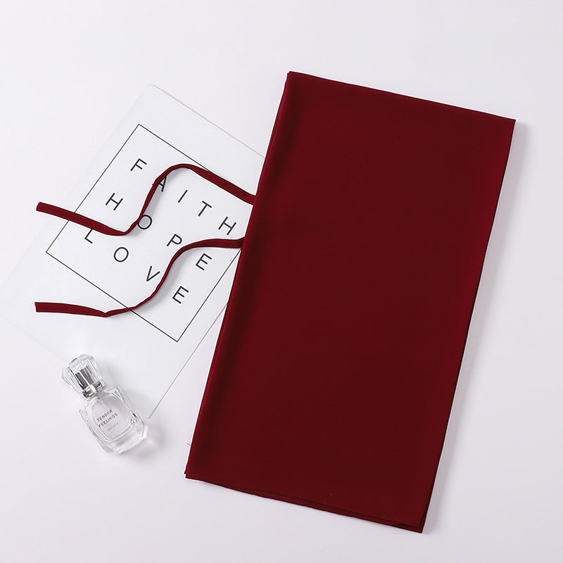 Fashion New Pearl Chiffon Bandage Gauze Scarf