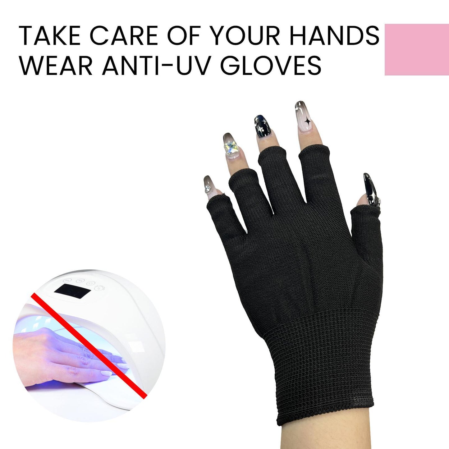 Irho UV Protection Sun Protection Nail Lamp Protective Gloves