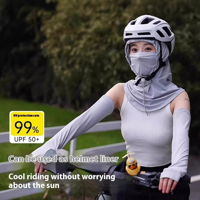 Mask Face Ice Silk UV Protection Sun Protection Hat