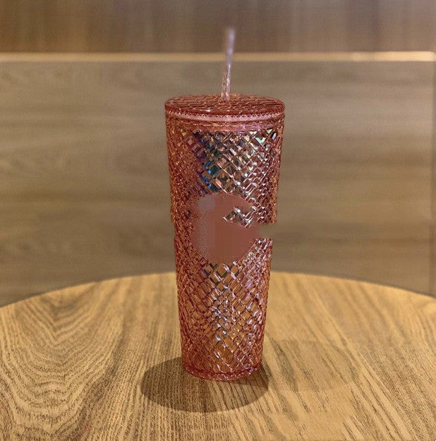 Original Direct-supply Double-layer Plastic Straw Cup