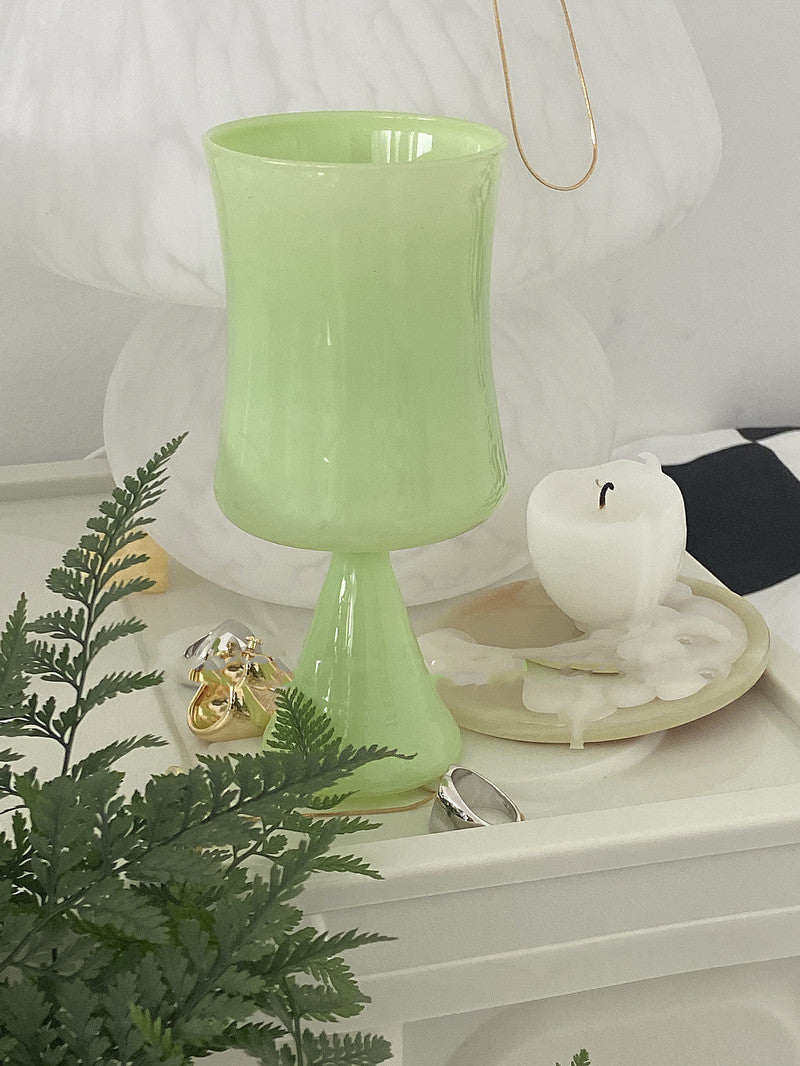 Light Luxury Creative Glass Goblet Juice Cup
