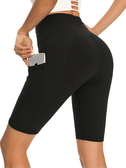 Yoga Pants - High Waist Five Points, 3 Pieces