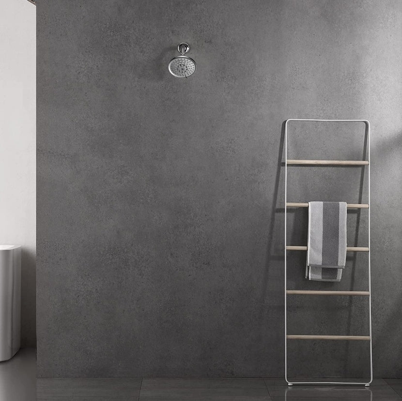 6 Spray Settings High Pressure Shower Head 5 Rain Fixed Showerhead - Brushed Nickel Adjustable Shower Head With Anti-Clogging Nozzles, Low Flow Easily Installation