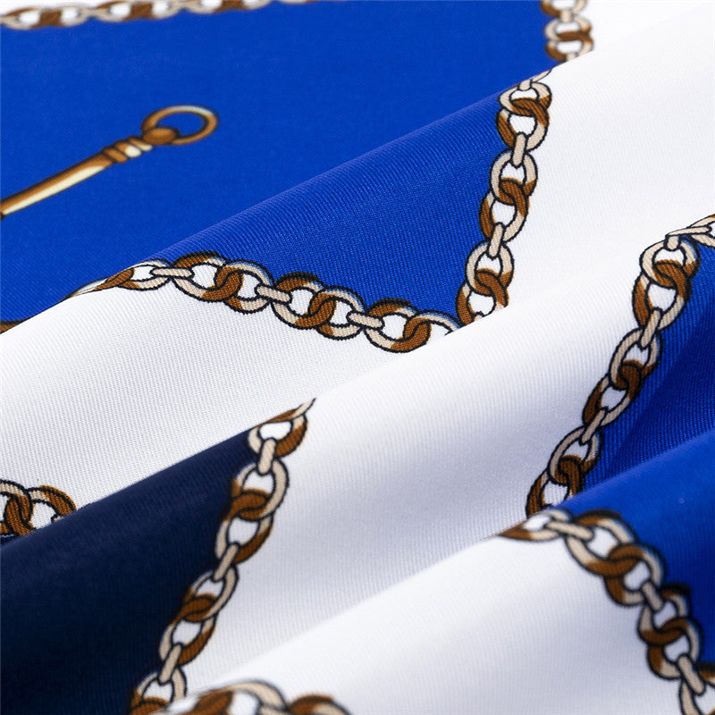 Ladies Carriage Print 130cm Twill Silk Shawl Scarf