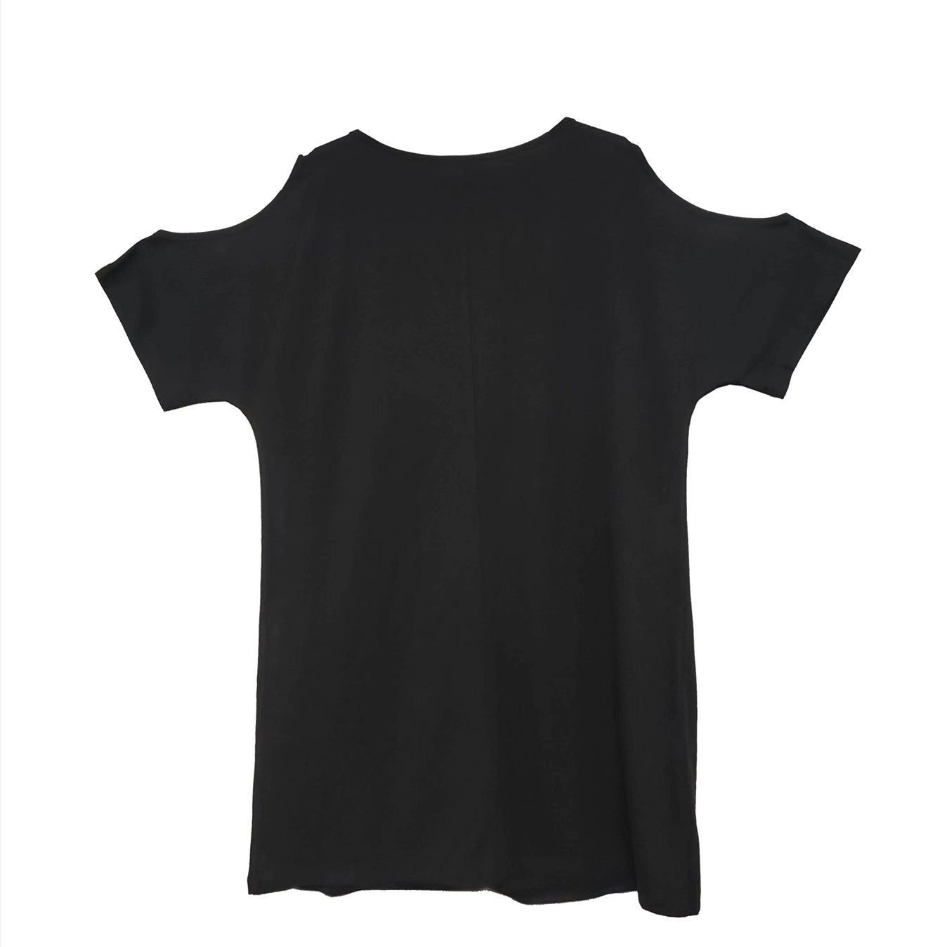 Women's Solid Color Simple Dress, Loose Short Sleeved Skirt With Hip Wrap, Casual Versatile Dress