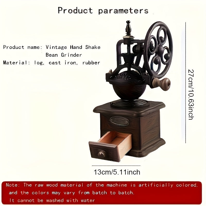 Enjoy The Outdoor Leisure Time And The Elegant Indoor Life. With A Light Luxury And Vintage Style, Experience All The Charm Of A Hand-crank Coffee Machine.