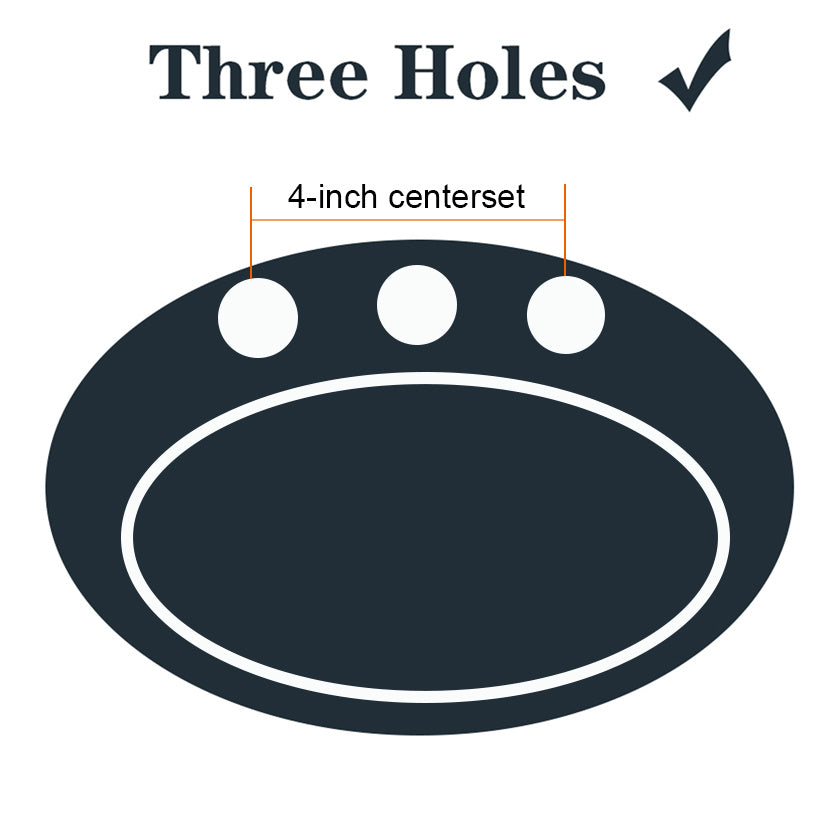 2-Handle 4-Inch Oil Rubbed Bronze Bathroom Faucet, Bathroom Vanity Sink Faucets With Pop-up Drain And Supply Hoses