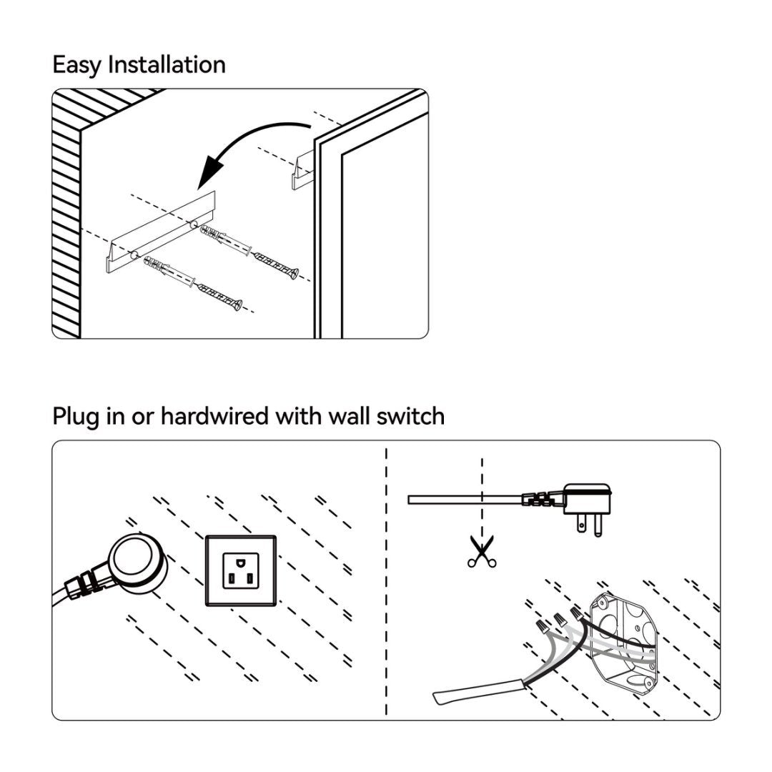 Modern LED Smart Mirror Bathroom Mirror, Front Lit & Back Lit With 3 Color Adjustable, Memory Function, Anti-Fog, Time Mode Control