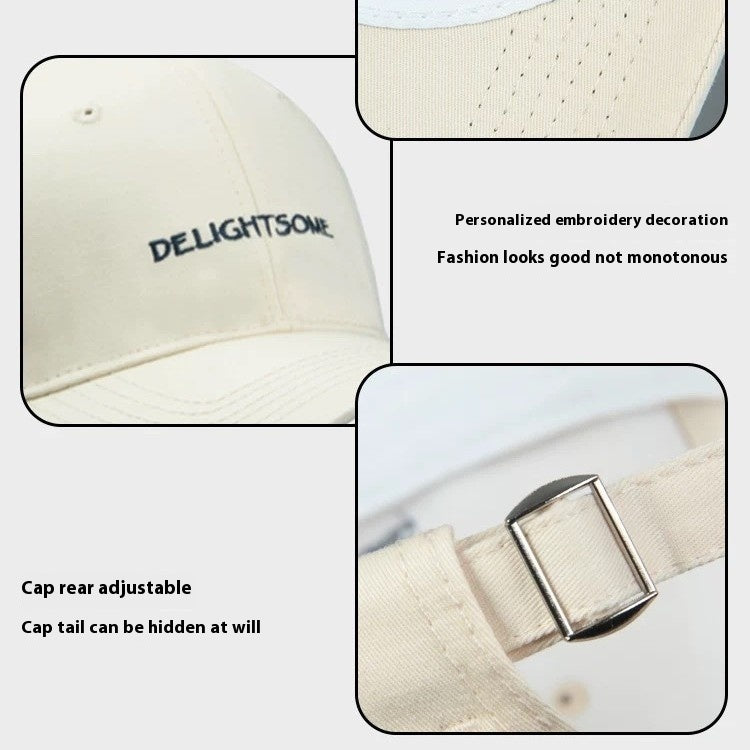 Spring And Summer Outdoor Embroidery Letters Fashion Casual Hat Ladies